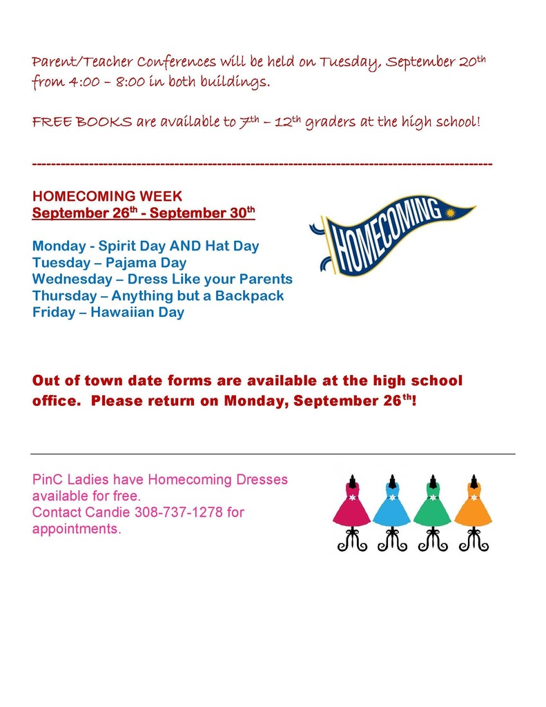 September 15 Daily Announcements Page 2
