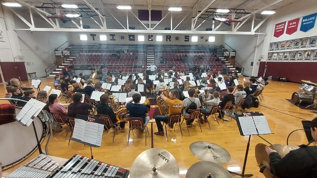 View from the percussion section. 