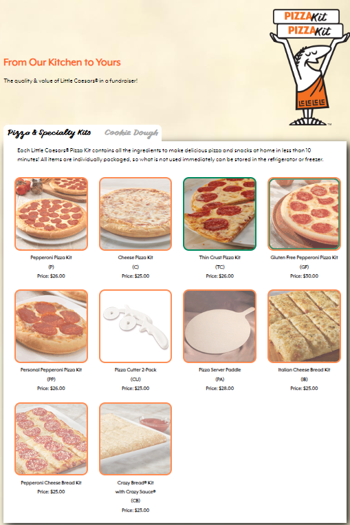 Pizza Kit Options